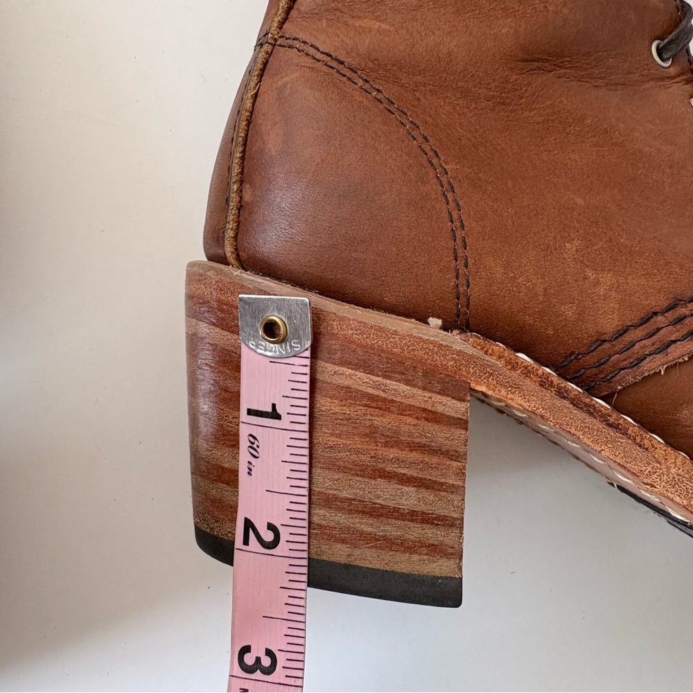 Red Wing || Clara Boots Heeled Lace Up Brown‎ Tan 7.5 - Picture 7 of 10